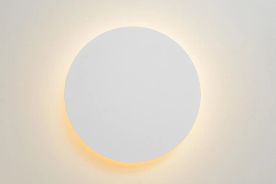 Lucide EKLYPS LED - Wall light - Ø 25 cm - LED - 1x8W 3000K - White - ambiance 3